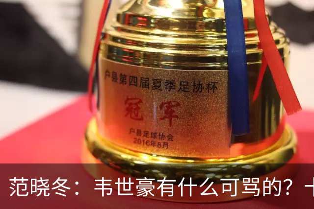范晓冬：韦世豪有什么可骂的？十恶不赦吗？球迷发泄想看人出丑
